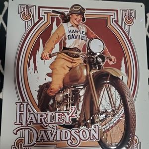 Harley Davidson tin wallhanging